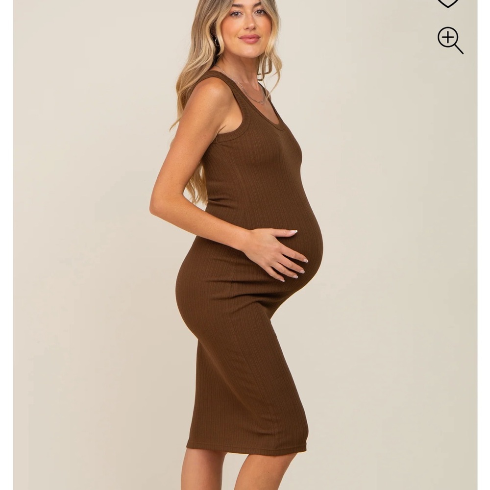 Brown Maternity Dress